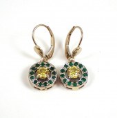 YELLOW DIAMOND, GREEN EMERALDS