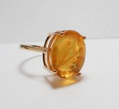 YELLOW FLUORITE AND FOURTEEN K