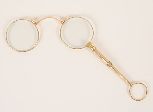 Yellow gold 18K antique lorgnette