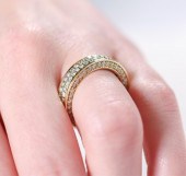 YELLOW GOLD 2.03CTW DIAMOND IN