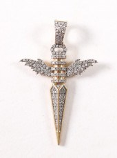 YELLOW GOLD .50CTW DIAMOND ANG