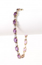 YELLOW GOLD AMETHYST & IOLITE
