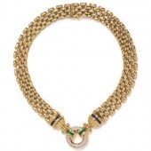 YELLOW GOLD AND MULTIGEM NECKL