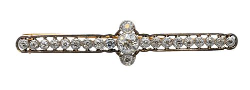 YELLOW GOLD AND PLATINUM DIAMOND