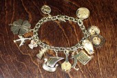 YELLOW GOLD CHARM BRACELETYELL