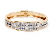 YELLOW GOLD, DIAMOND & SAPPHIR