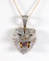 YELLOW GOLD DIAMOND SNARLING L