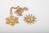 YELLOW GOLD & DIAMOND SNOWFLAK