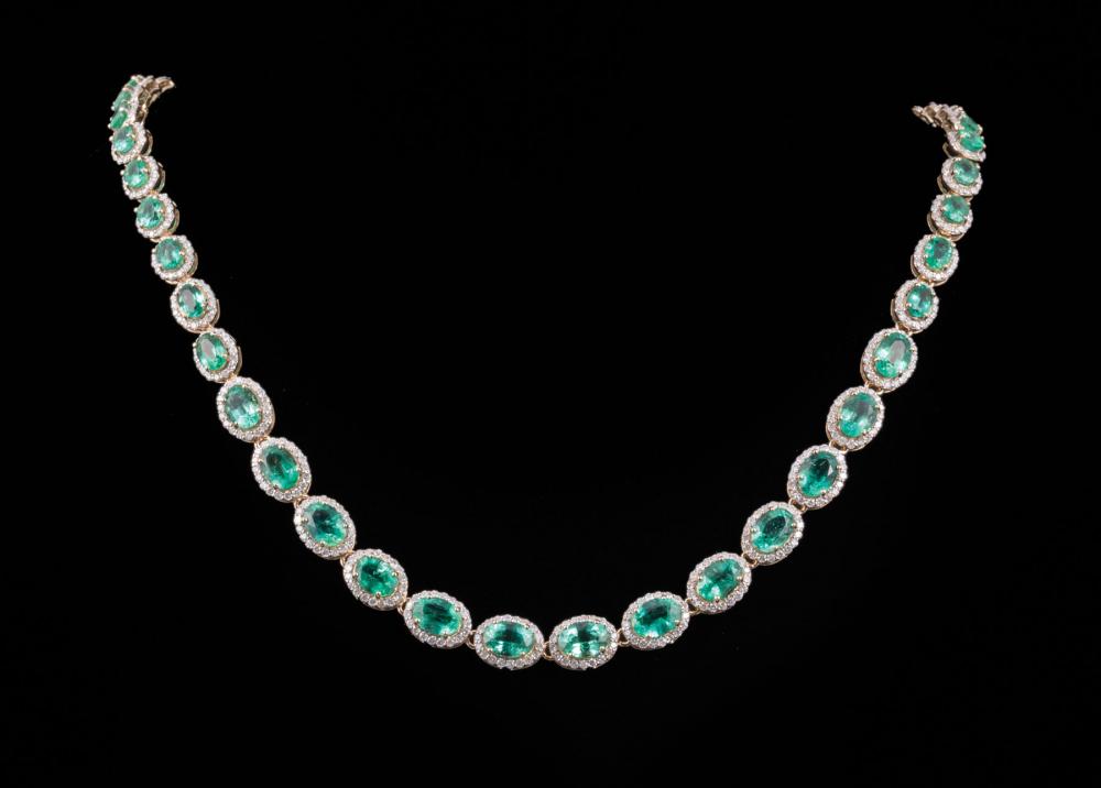 YELLOW GOLD, EMERALD AND DIAMOND