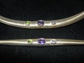 Yellow gold gooseneck necklace