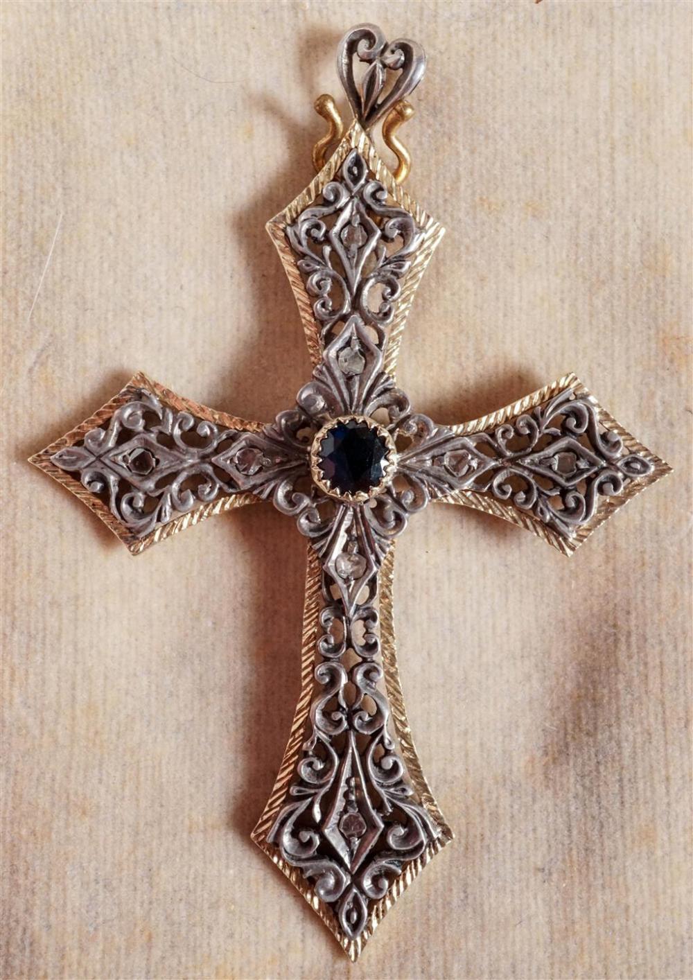 YELLOW GOLD MOUNTED FILIGREE