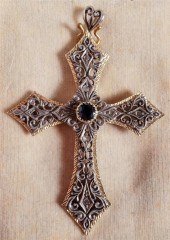 YELLOW GOLD MOUNTED FILIGREE S
