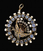 Yellow gold sapphire and seed