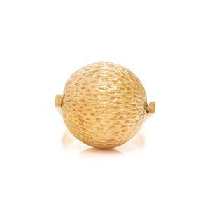 YELLOW GOLD SPINNING BALL RING