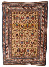 YELLOW GROUND KUBA RUG, CAUCAS
