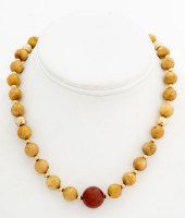 YELLOW JADE & RED JASPER GOLD-