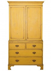 YELLOW-PAINTED GEORGIAN-STYLE