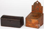 YELLOW PINE HANGING WALL BOX,