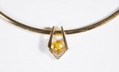 YELLOW SAPPHIRE AND DIAMOND PE