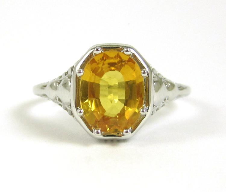 YELLOW SAPPHIRE AND FOURTEEN