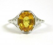 YELLOW SAPPHIRE AND FOURTEEN K