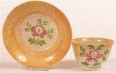 YELLOW SPATTER ADAMS ROSE CUP