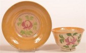 YELLOW SPATTER ADAMS ROSE CUP