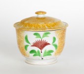 Yellow spatter covered sugar w