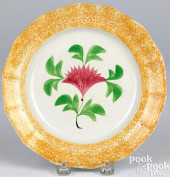 YELLOW SPATTER PLATE<br>Yellow