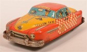 YELLOW TAXI TIN LITHOGRAPH FRI