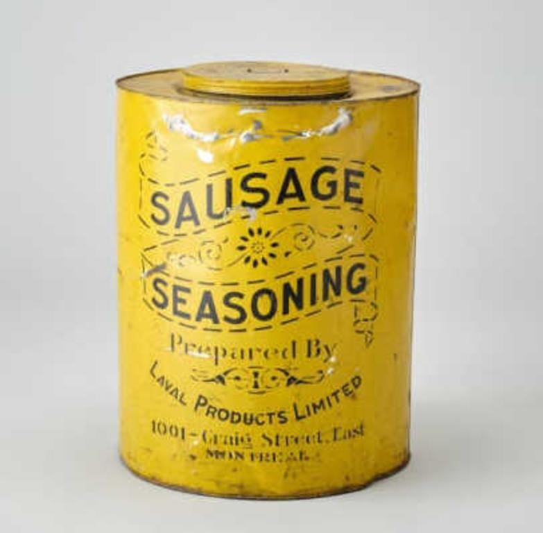 YELLOW TIN CONTAINERA large