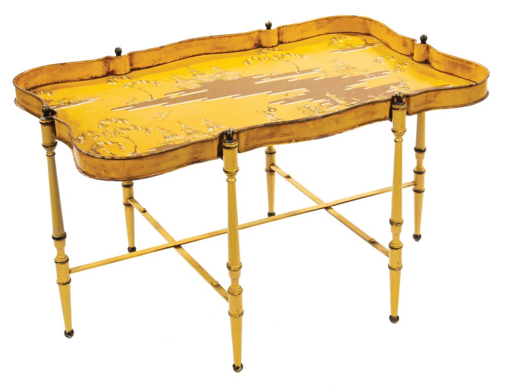YELLOW TOLE PEINTE GALLERY TRAY