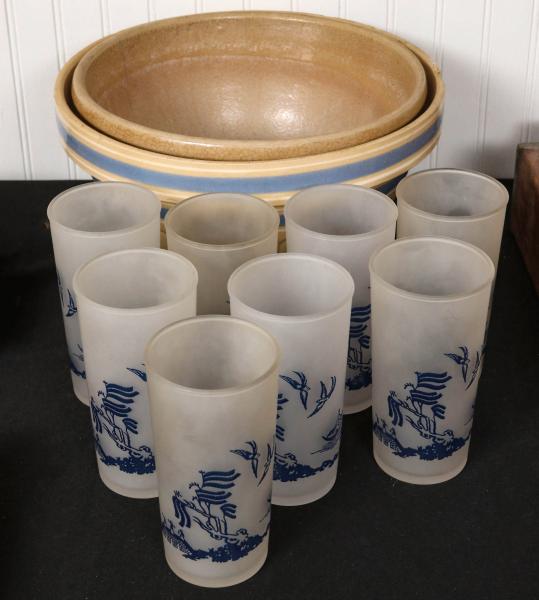 YELLOW WARE BOWLS AND 60S