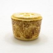 YELLOW WARE COVERED CROCKStone