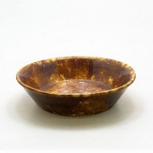 YELLOW WARE SPONGE GLAZE BOWLY