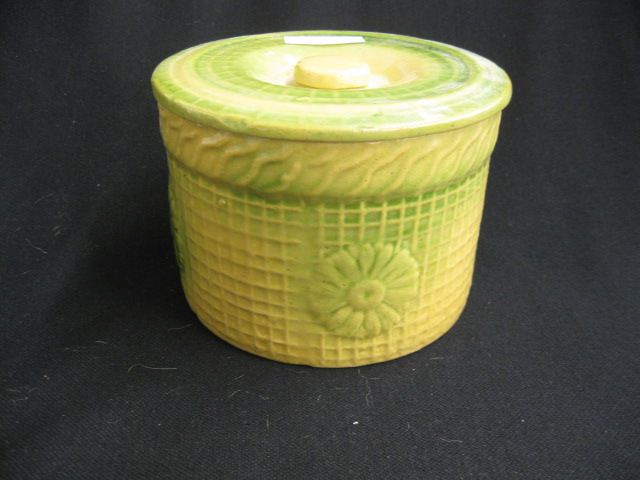 Yelloware Pottery Covered Crock