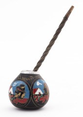 YERBA MATE GOURD CUP & BOMBILL