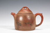 YIXING CLAY TEAPOT WITH FLORAL