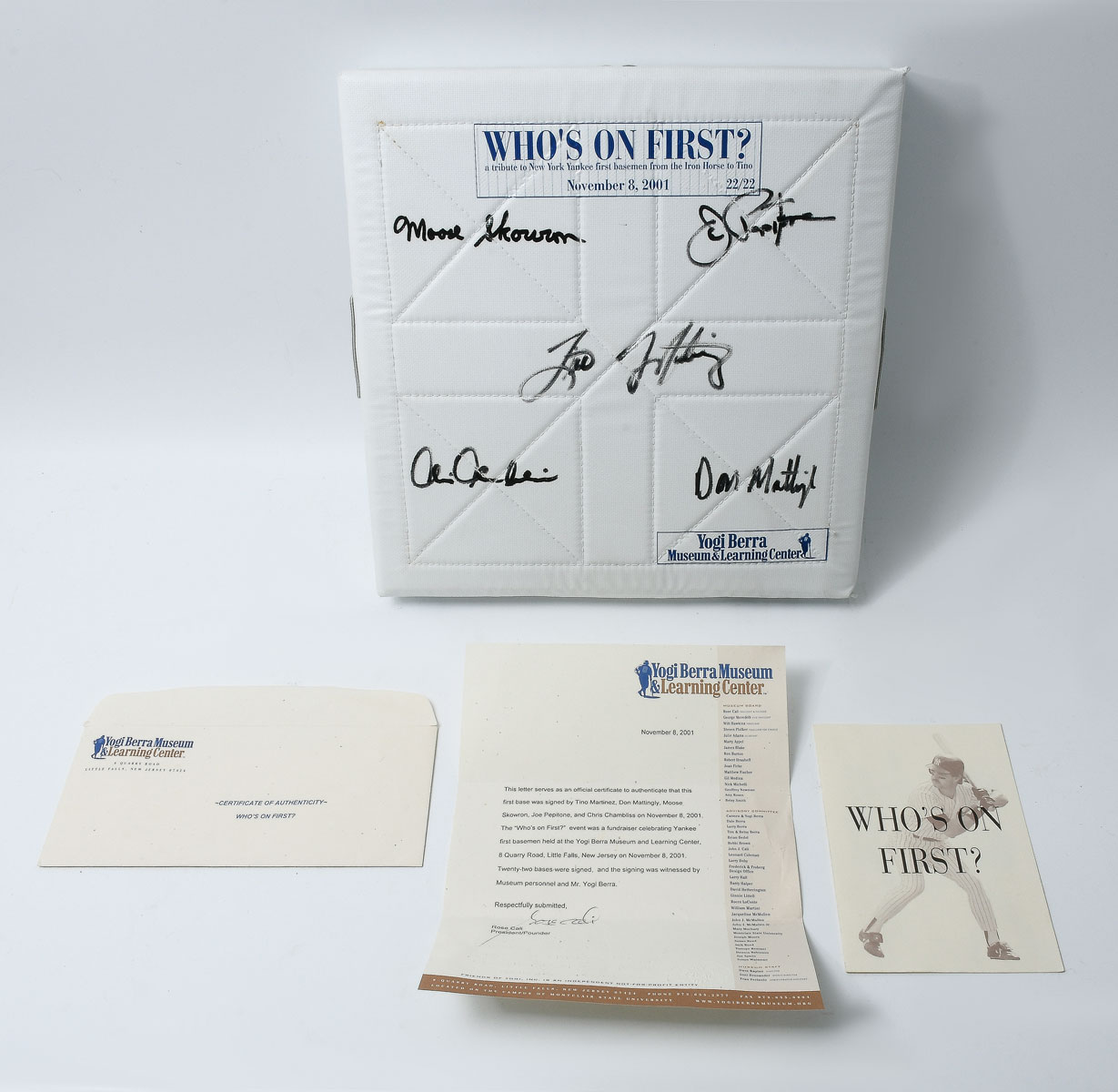 YOGI BERRA MUSEUM ''WHO'S ON