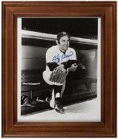 YOGI BERRA SIGNED PORTRAIT PHO