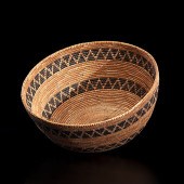Yokuts Basket woven with brack