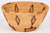 YOKUTS INDIAN POLYCHROMED BASK