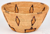 YOKUTS INDIAN POLYCHROMED BASK