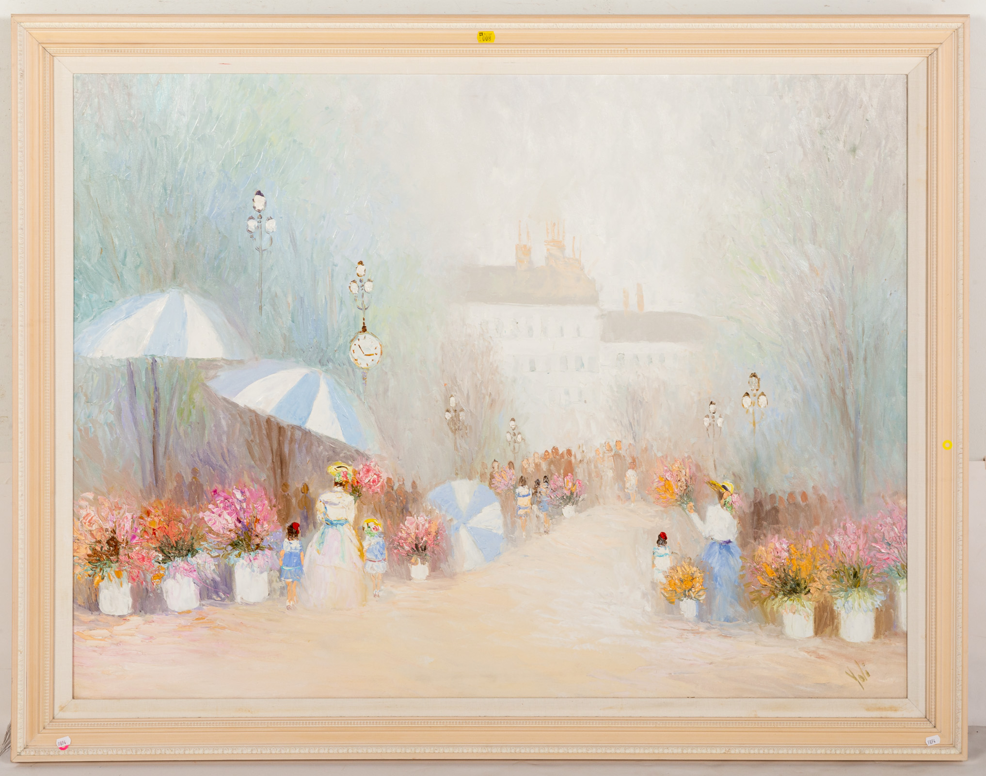 YOLI. FLOWER MARKET, OIL Oil on