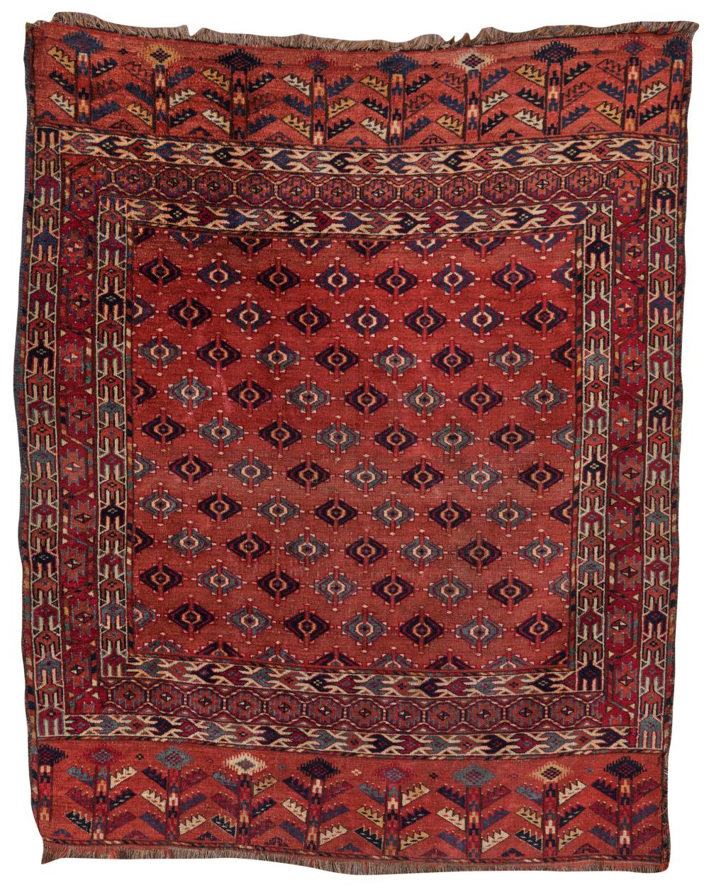 YOMUD ENSI RUG, TURKESTAN, MID 19TH