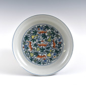 YONGZHENG DOUCAI FU BAT WRAPPE