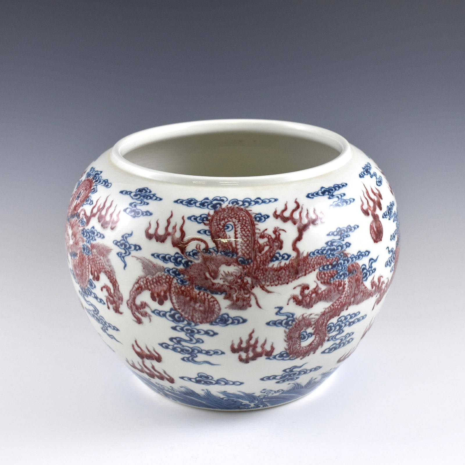 YONGZHENG RED DRAGON & BLUE