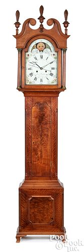 YORK COUNTY CHIPPENDALE TALL CLOCK,