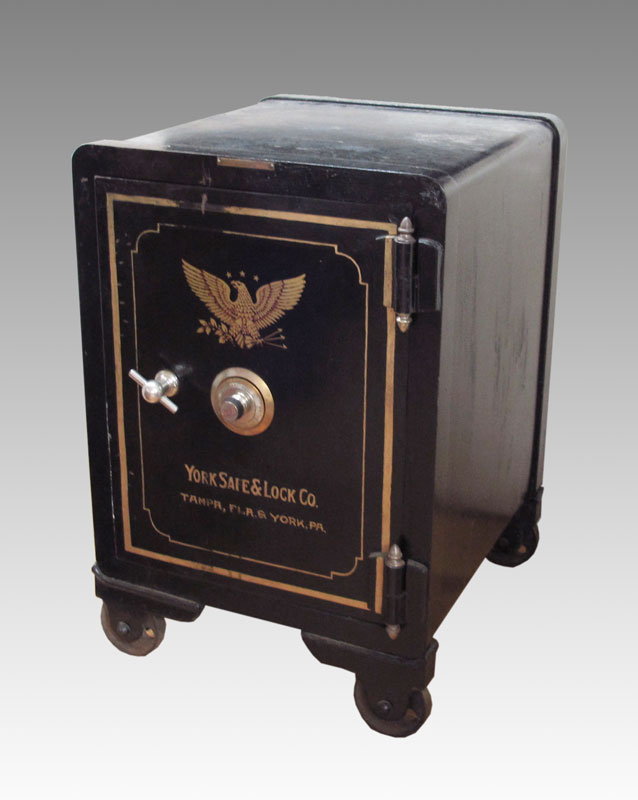 YORK FLOOR SAFE ON WHEELS: On 4