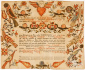 YORK, PENNSYLVANIA FRAKTUR BIR